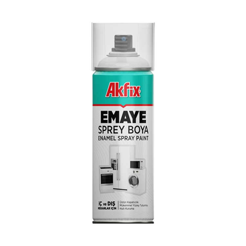 AKFİX SPREY BOYA EMAYE BEYAZ (ENAMEL WHİTE) RAL9003 / 6